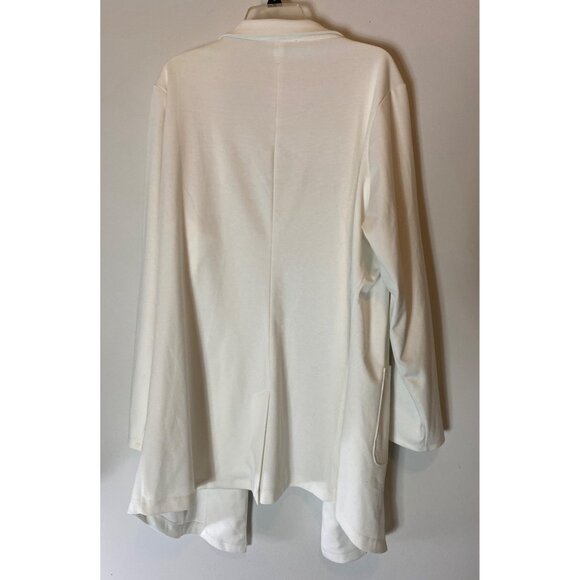 LuLaRoe Open Front Long Sleeve Midi Cardigan Pockets White 3XL - Picture 2 of 12